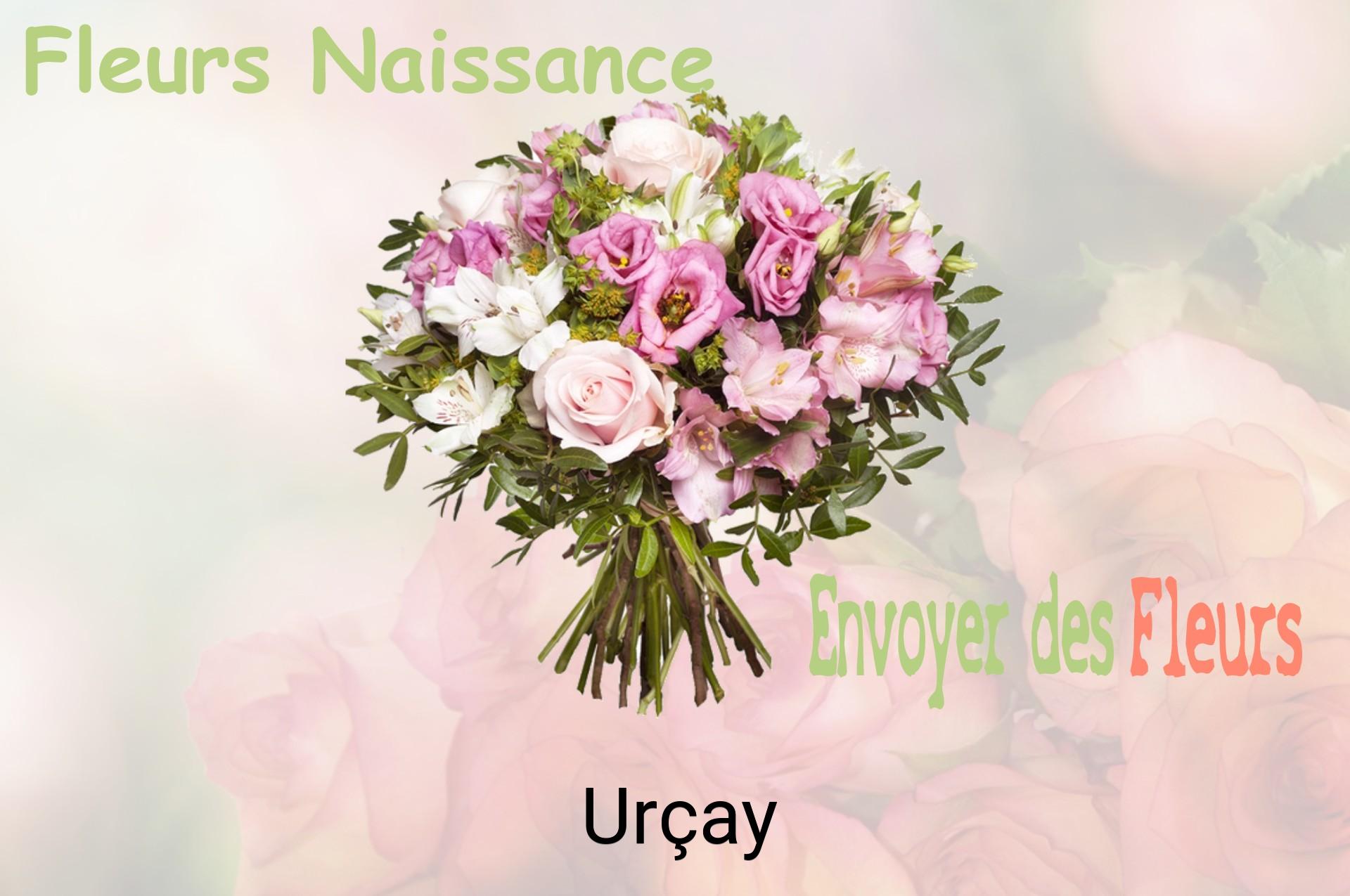 Bouquet de fleurs de naissance livré à Urçay